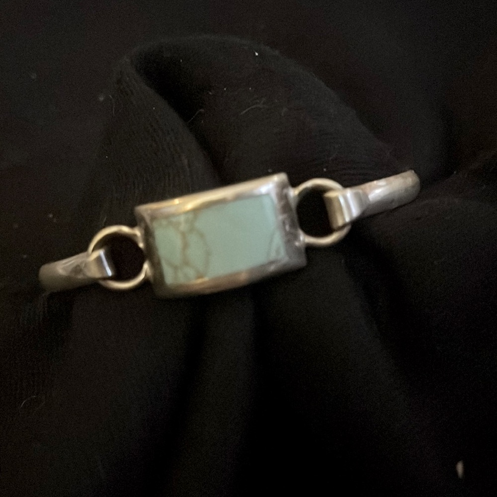 Turquoise silver bracelet